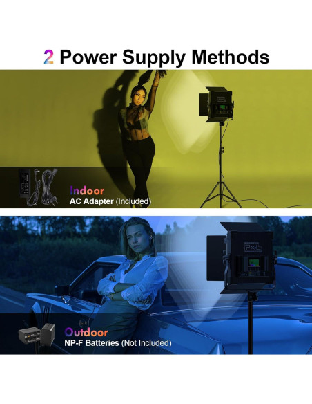 Iluminación Fotográfica LED RGB Proyee P45 50W Ajustable