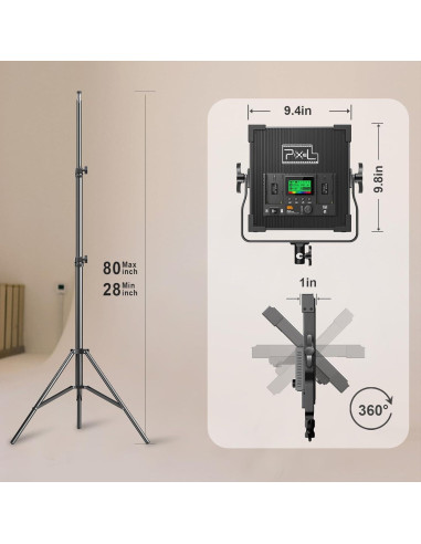 Iluminación Fotográfica LED RGB Proyee P45 50W Ajustable