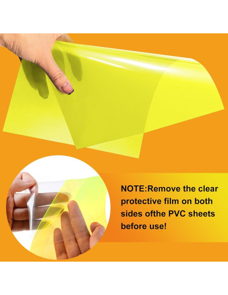 10 Filtros de Luz de Gel Amarillo y Naranja SIQINZONGWA 21.6x27.9cm