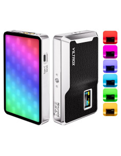 VILTROX Retro 08X Luz LED RGB Portátil Dimmable 2500-8500K