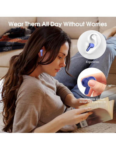 Auriculares Inalámbricos BESNOOW I53 Bluetooth 5.3 40H Estéreo