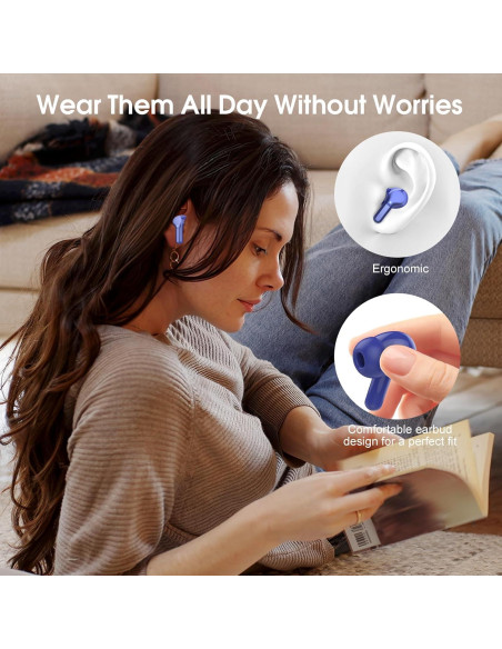 Auriculares Inalámbricos BESNOOW I53 Bluetooth 5.3 40H Estéreo Auriculares Inalámbricos BESNOOW I53 Bluetooth 5.3 40H Estéreo