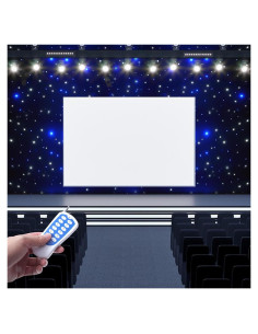 Cortina LED Estrella ZAWAYINE 6.1x3m Azul y Blanca DMX