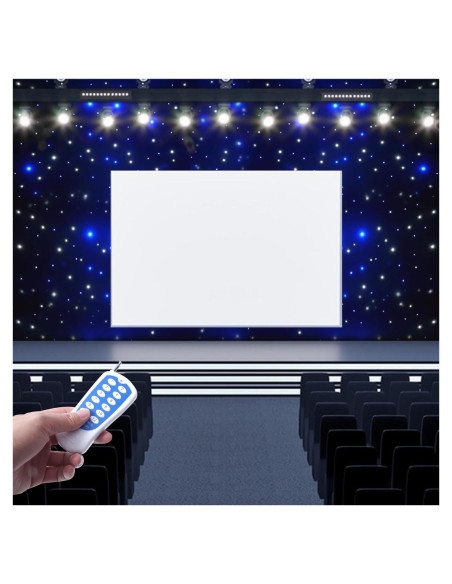 Cortina LED Estrella ZAWAYINE 6.1x3m Azul y Blanca DMX