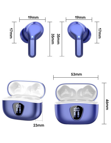 Auriculares Inalámbricos BESNOOW I53 Bluetooth 5.3 40H Estéreo