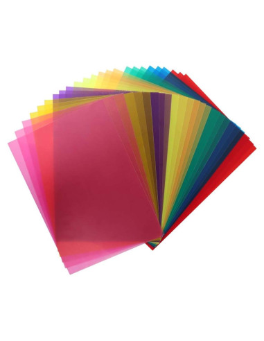 24 Filtros de Gel de Color TIMESET 8 Colores 29.2x21.1cm
