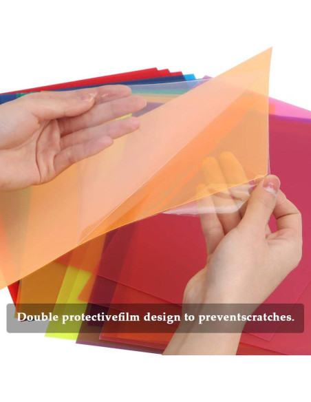 24 Filtros de Gel de Color TIMESET 8 Colores 29.2x21.1cm