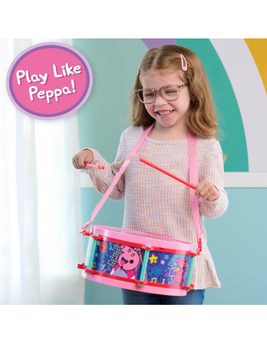 Conjunto de Tambores de Fiesta Peppa Pig 10 Piezas Juguete Musical