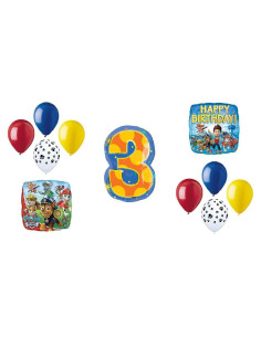 Kit de Globos de Cumpleaños PAW Patrol 3er Aniversario