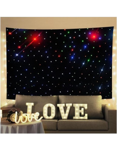 Cortina de Fondo LED Colorido 3x2m para Bodas y Eventos 2