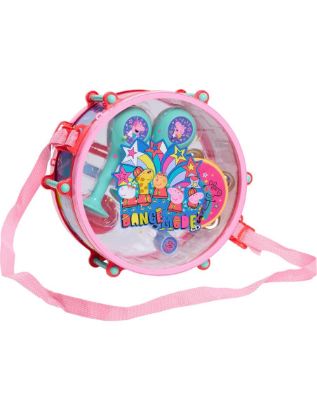 Conjunto de Tambores de Fiesta Peppa Pig 10 Piezas Juguete Musical