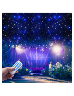 Cortina de Fondo LED Josbuynls 6x3m con Control Remoto DMX512