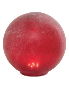 Globo de Vidrio Esmerilado LED Rojo Creative Co-Op 20.32 cm