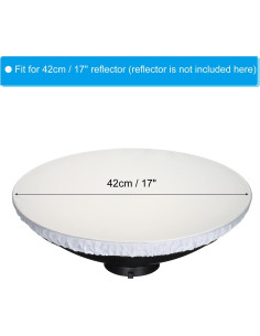 Funda Difusora Suave PATIKIL 42cm para Lámpara Blanca 2