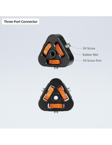 Soporte para Barra de Luz LED RGB LHOTSE X6G 1/4" Universal