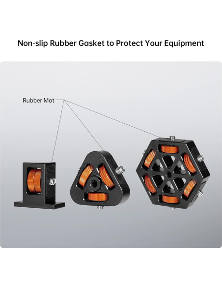 Soporte para Barra de Luz LED RGB LHOTSE X6G 1/4" Universal