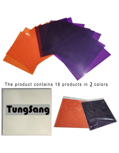 Filtros de Luz de Gel de Corrección Tungsang TS-2 20x20cm 16 Piezas