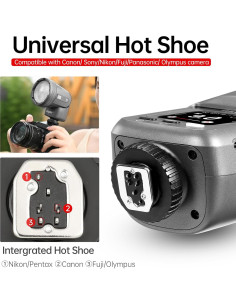 Luz de Video LED 2-en-1 Miqato H1 Flash y Luz Continua Bi-Color 2