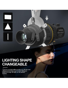 Kit de Snoot Óptico WELLMAKING HL-80Bi con Luz LED 80W 2