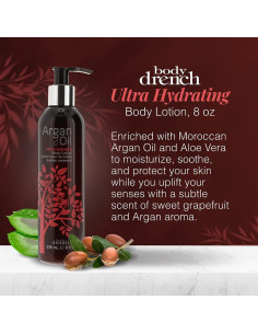 Loción Corporal Ultra Hidratante Body Drench 236 ml Aceite de Argán 2