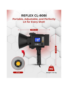 Luz LED de Estudio 80W Reflex Camera - Iluminación Continua 3200-5600K 2