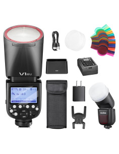 Flash Godox V1N USA para Nikon TTL 1.12kg 2.4G HSS 1/8000s
