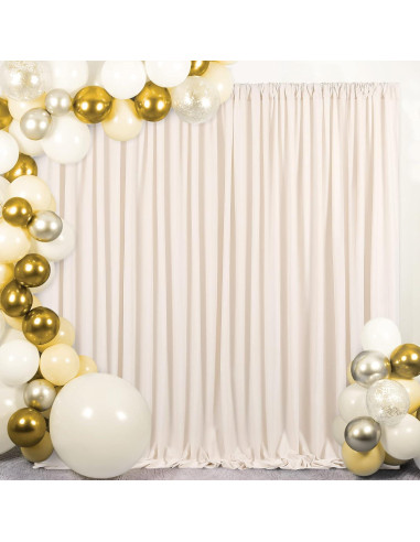 Cortinas de Fondo B-COOL Marfil 4 Pcs 1.5m x 2.4m para Bodas