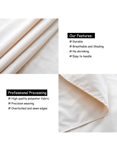 Cortinas de Fondo B-COOL Marfil 4 Pcs 1.5m x 2.4m para Bodas