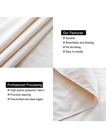 Cortinas de Fondo B-COOL Marfil 4 Pcs 1.5m x 2.4m para Bodas