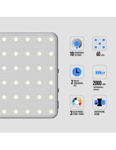 Luz de Video Compacta DigiPower El Influencer 60 LED 4W 2
