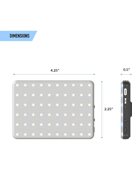 Luz de Video Compacta DigiPower El Influencer 60 LED 4W