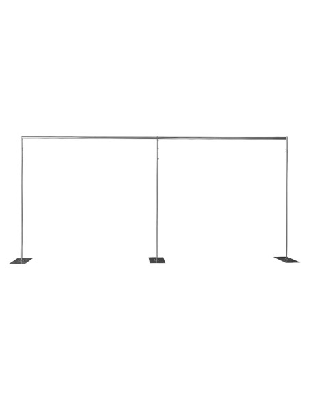 Soporte de Fondo Telescópico SanBouSi 1.5x3m a 3x6m Plata