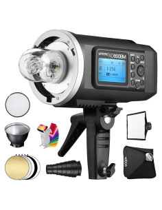 Flash Estroboscópico Godox AD600BM 600Ws con Softbox 81x81cm