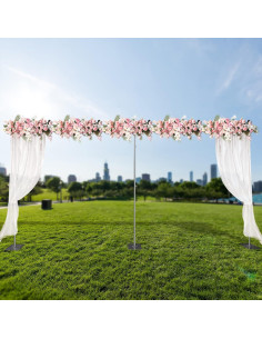 Soporte de Fondo Telescópico SanBouSi 1.5x3m a 3x6m Plata 2