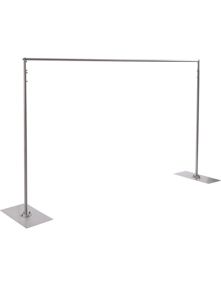 Soporte de Fondo Telescópico SanBouSi 1.5x3m a 3x6m Plata