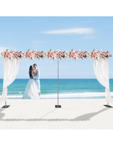 Soporte de Fondo Telescópico SanBouSi 1.5x3m a 3x6m Plata