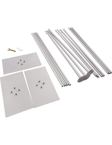 Soporte de Fondo Telescópico SanBouSi 1.5x3m a 3x6m Plata