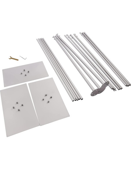 Soporte de Fondo Telescópico SanBouSi 1.5x3m a 3x6m Plata