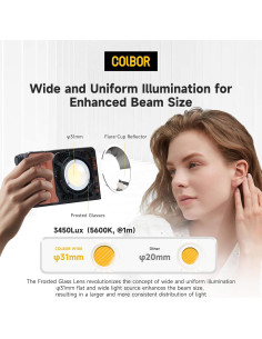 Luz de Video LED COLBOR W100 100W Bi-Color 2700K-6500K 2