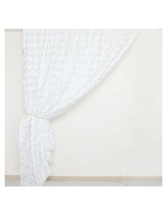 Cortina de Fondo de Satén Blanca 2.44x2.44m Balsa Circle