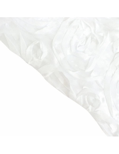 Cortina de Fondo de Satén Blanca 2.44x2.44m Balsa Circle