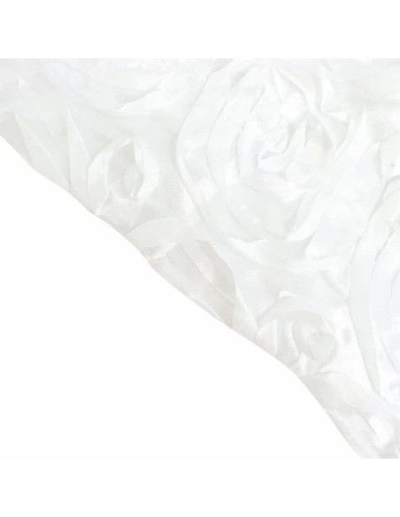 Cortina de Fondo de Satén Blanca 2.44x2.44m Balsa Circle