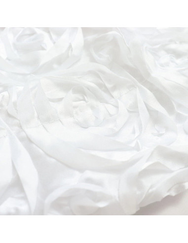 Cortina de Fondo de Satén Blanca 2.44x2.44m Balsa Circle