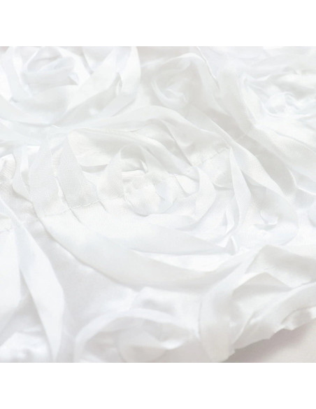 Cortina de Fondo de Satén Blanca 2.44x2.44m Balsa Circle