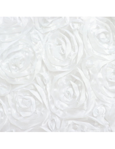 Cortina de Fondo de Satén Blanca 2.44x2.44m Balsa Circle