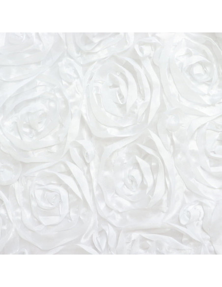 Cortina de Fondo de Satén Blanca 2.44x2.44m Balsa Circle