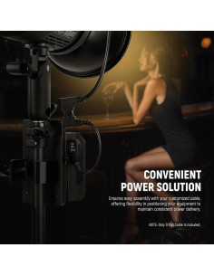 Cable de Extensión D Tap Macho a Hembra NEEWER 20cm para Baterías 2