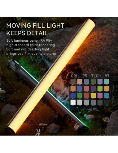 Luz LED Suave Yongnuo YN100 30W RGB 99cm Control Remoto