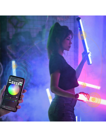 Luz LED Suave Yongnuo YN100 30W RGB 99cm Control Remoto Luz LED Suave Yongnuo YN100 30W RGB 99cm Control Remoto