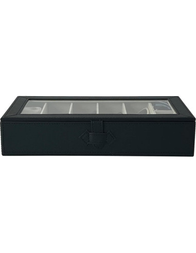 Organizador de Gafas de Sol UnionPlus, 8 Compartimentos, Negro